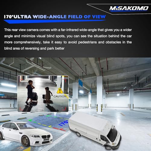 Image of Rear View Backup Camera, Compatible with 2014-2020 Dodge Ram ProMaster 1500 2500 3500, Replace 6MJ97ZZZAA 68288201AA, Waterproof Back Up Camera Reverse Camera (Pack of 5)