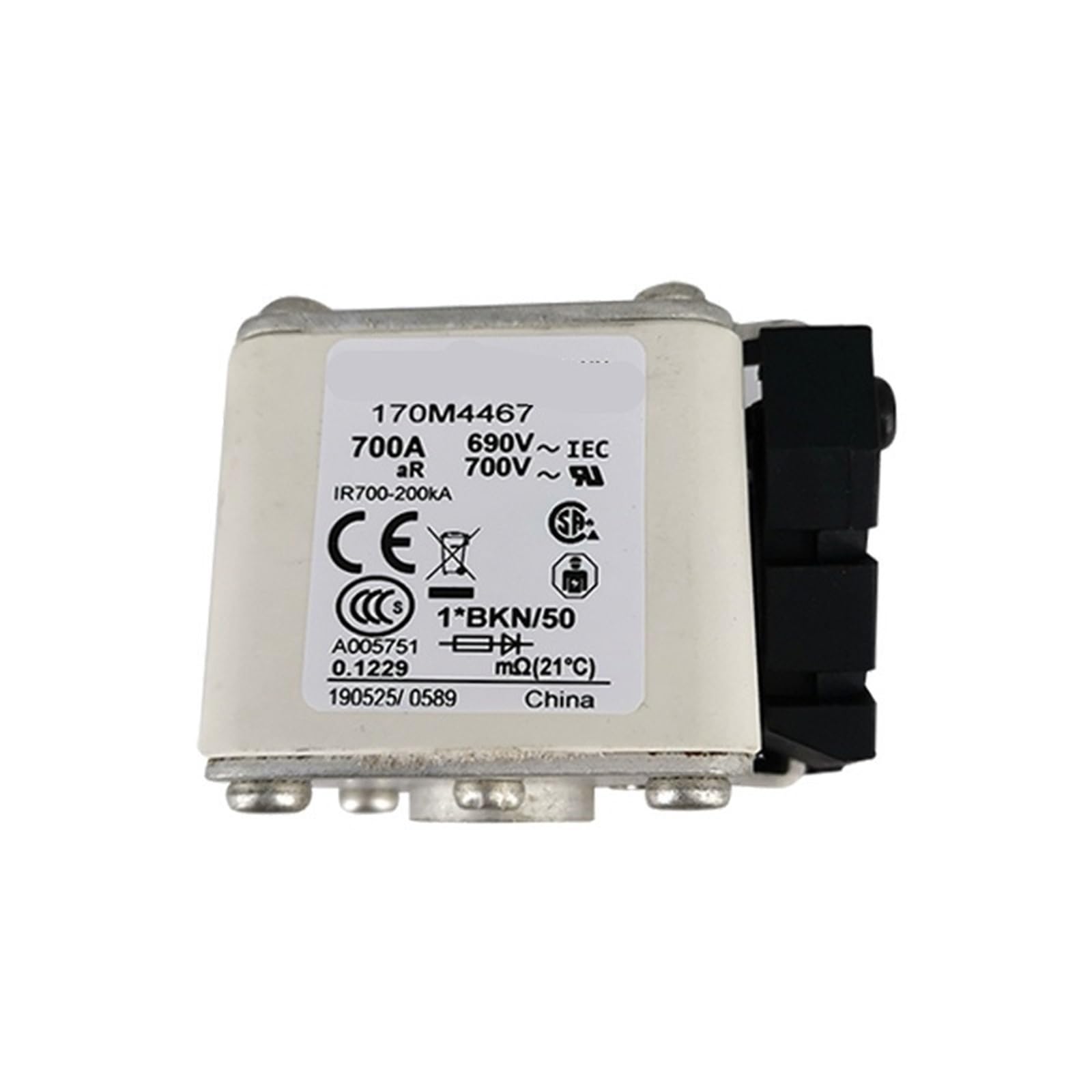 Fusible rapide basse tension 170M4467 pour protection de puissance