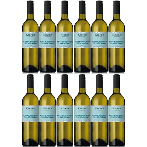 Weingut Kiefer Freche Kaiserstühler Weißburgunder Chardonnay Weißwein Wein Cuvée Trocken Deutschland I Visando Paket (12 x 0,75l) Cover