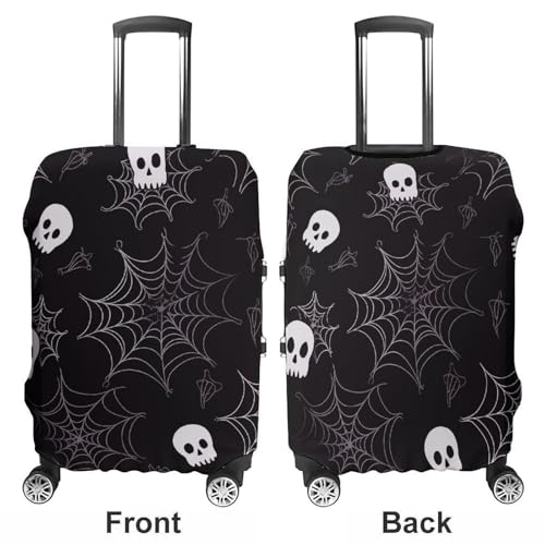 Halloween Goth Luggage Cover, Washable Elastic Suitcase Cover Protector Fit 18-32 Inch Luggage3