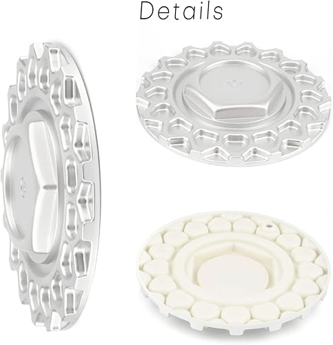 Miniatura 6 de Tapas centrales de rueda de 6.61 pulgadas para BBS RS Racing STR 606 BBS Style 5, 4 tapas de cubo de 6.614 in