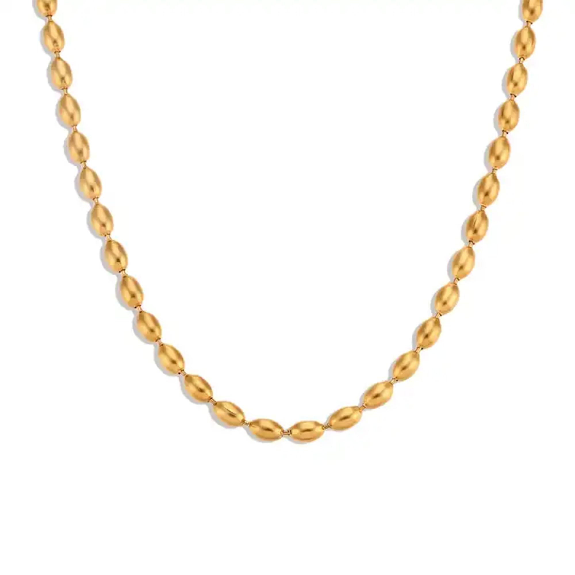 Crystal Crest 18K Plated Rope Chain Necklace for Men and Women Braided Twist Gold Chain Necklace - 18K Gold Necklace - Beaded Drop (B0CRPBWJD7) Amazon Price History, Amazon Price Tracker
