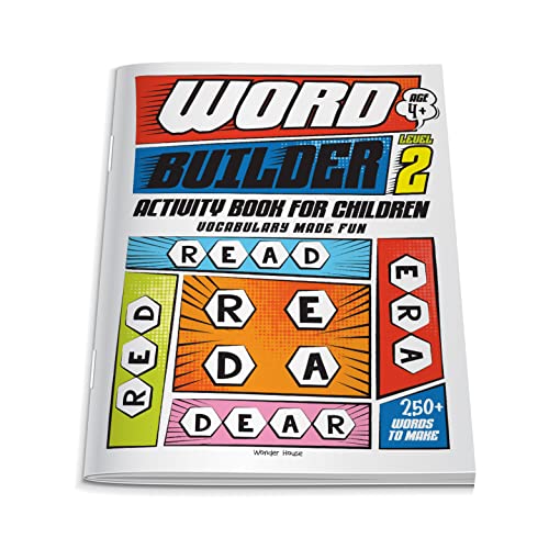 Image of Word Builder Activity Book - Level 2 | Make Meaningful Words Using Given Letters | Ages 6-9 | Boost Vocabulary, Spelling & Logical Thinking