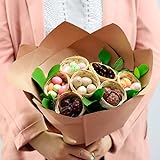 CHOCOLATS LOUIS - Bouquet Chocolat Pâques - Panier Gourmand - 325 g - Chocolat a Offrir Fr...