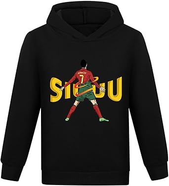 Felpa Con Cappuccio No.7 Per Ragazzi - Unisex, Cotone E Poliestere | Regalo Calcio Per Bambini - Foto 8