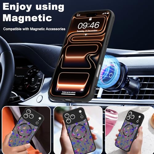 AIGOMARA Floral for iPhone 17 Pro Case Compatible with MagSafe by AIGOMARA - Used condition - Image 5
