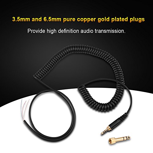 Vbestlife hoofdtelefoon audio lente draad spoel kabel voor Beyerdynamic DT 770/ 770Pro/ 990/ 990Pro - Afbeelding 7