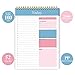 To Do List Notepad - Daily Planner Notepad Undated 52 Sheets Tear Off, 6.5
