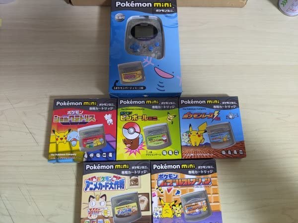 Amazon.co.jp: 美品 ポケモンミニ/mini 本体＆ソフト 5本セット  