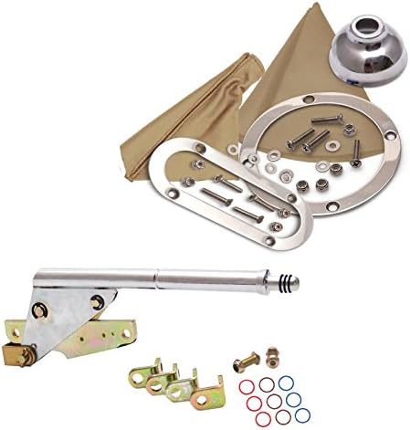 American Shifter 484459 Shifter Kit (700R4 23 Swan E Brake Cable Clamp Clevis Trim Kit Dipstick For EA78F)