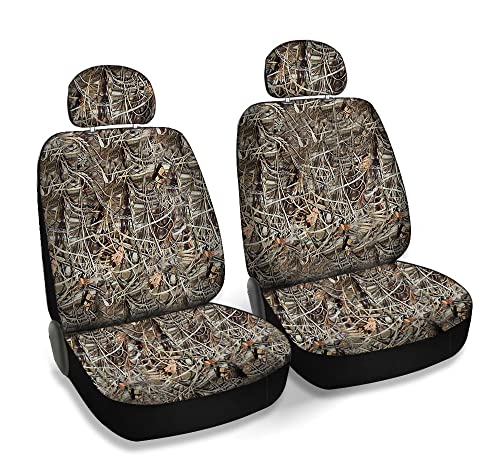 CarsCover Real Full Camo Seat Covers for Auto Truck Car SUV Woman Style Seat Cover (9pc Full Camo Low Back)