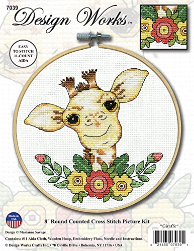 Image of Counted Cross Stitch Giraffe