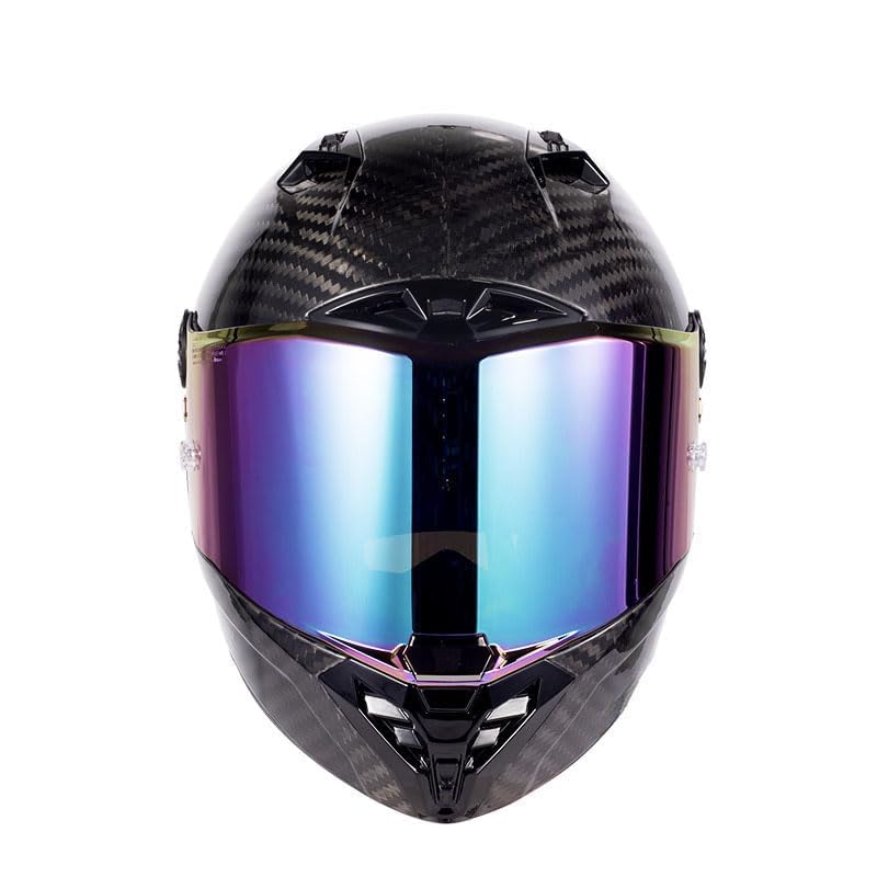 HHPIMA Motorcycle Helmet Visor Replacement for LS2 FF805 Thunder, Scratch-Resistant Windshield Lens, Anti-Fog Ride Visor, Tinted Sun Protection Shield Visor,F : Automotive
