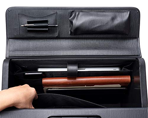Alpine Swiss Rolling 17" Laptop Briefcase on Wheels Attache Lawyers Case Legal Size Black by alpine swiss - Image 4