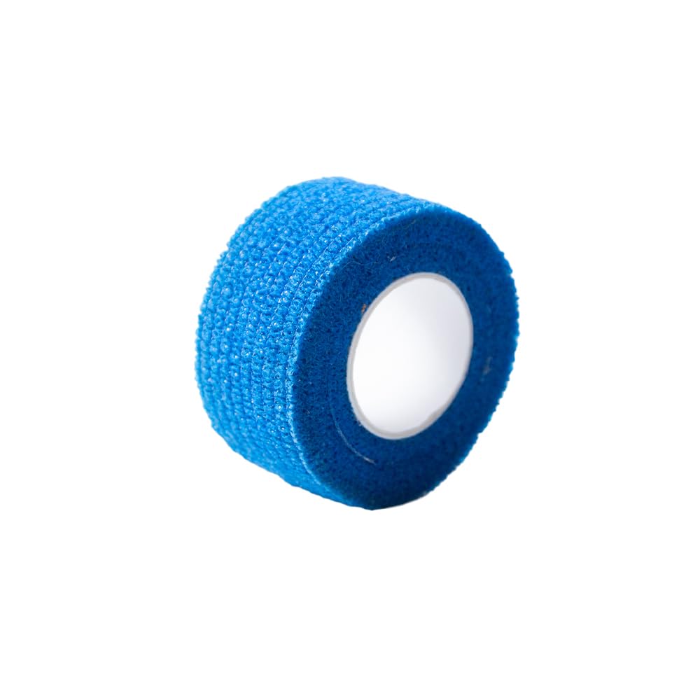 MC24® - Vendaje para dedos (20 unidades, autoadhesivo, 2,5 cm x 4,5 m), color azul