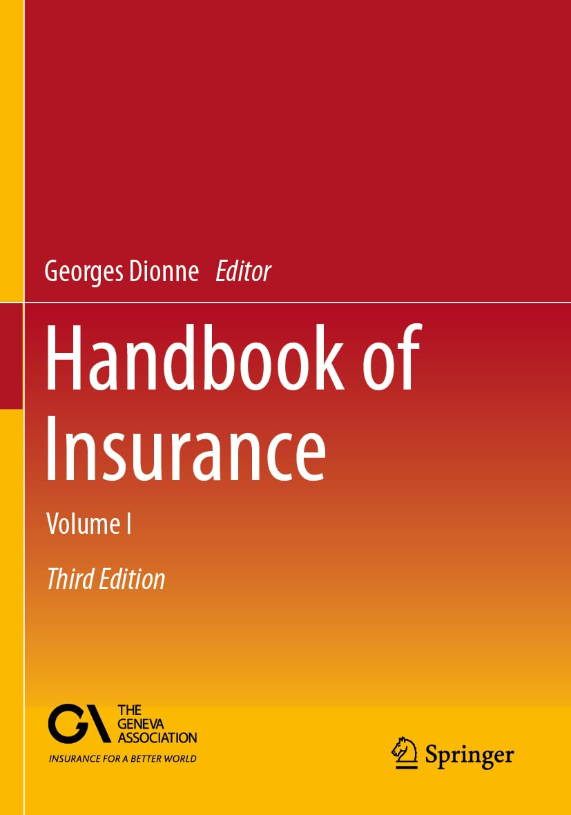 Handbook of Insurance: Volume I