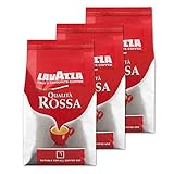 Intensidad: 5 de 5 Lavazza Qualità Rossa, Café en Grano, pack de 3, 3 x 1000g