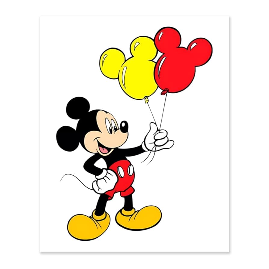 Amazon | ミッキーマウス デジタル絵画 数字キットによる 絵画