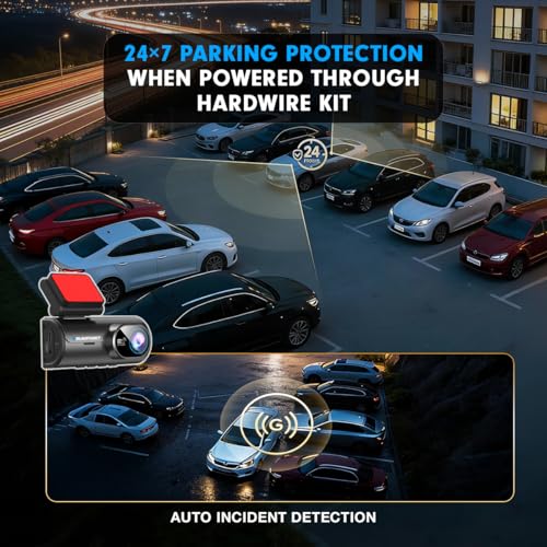 Image of Blaupunkt Dashcam-BP 4000 WiFi Dual Camera 3K +1080P,3.16 inch IPS Screen, 5MP, IMX 335sensor, Supports ADAS,G Sensor,512GB SD Card Capability,170 Wide Angle View, Built-in Mic and Speaker