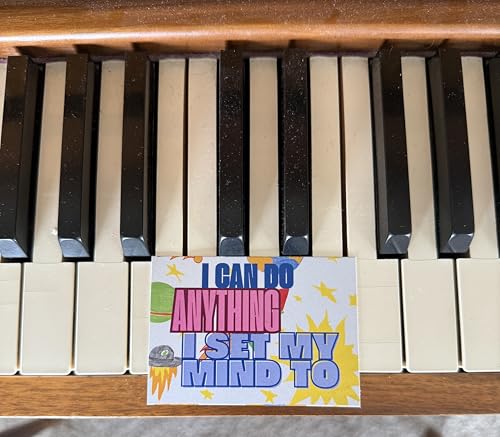 Image of kids affirmation mini note cards, 2,5 x 3,5 inches set of 50 with 25 different designs