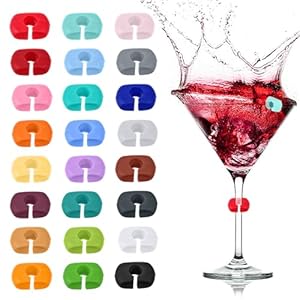 Yuanchu Znaczniki do szklanek 24 szt.