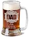 16 Oz Gift for Dad Fathers Day Engraved Glass Beer Mug Stein Personalized Est Kids Birth Dates Etched Daddy Father Grandpa