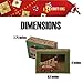 Christmas Doughnut and Cookie Gift Boxes; Rectangle with Clear Window; Brown Kraft with hot Stamp Christmas Designs; 6 of Each Print; Set of 12 Boxes (12, 8.6
