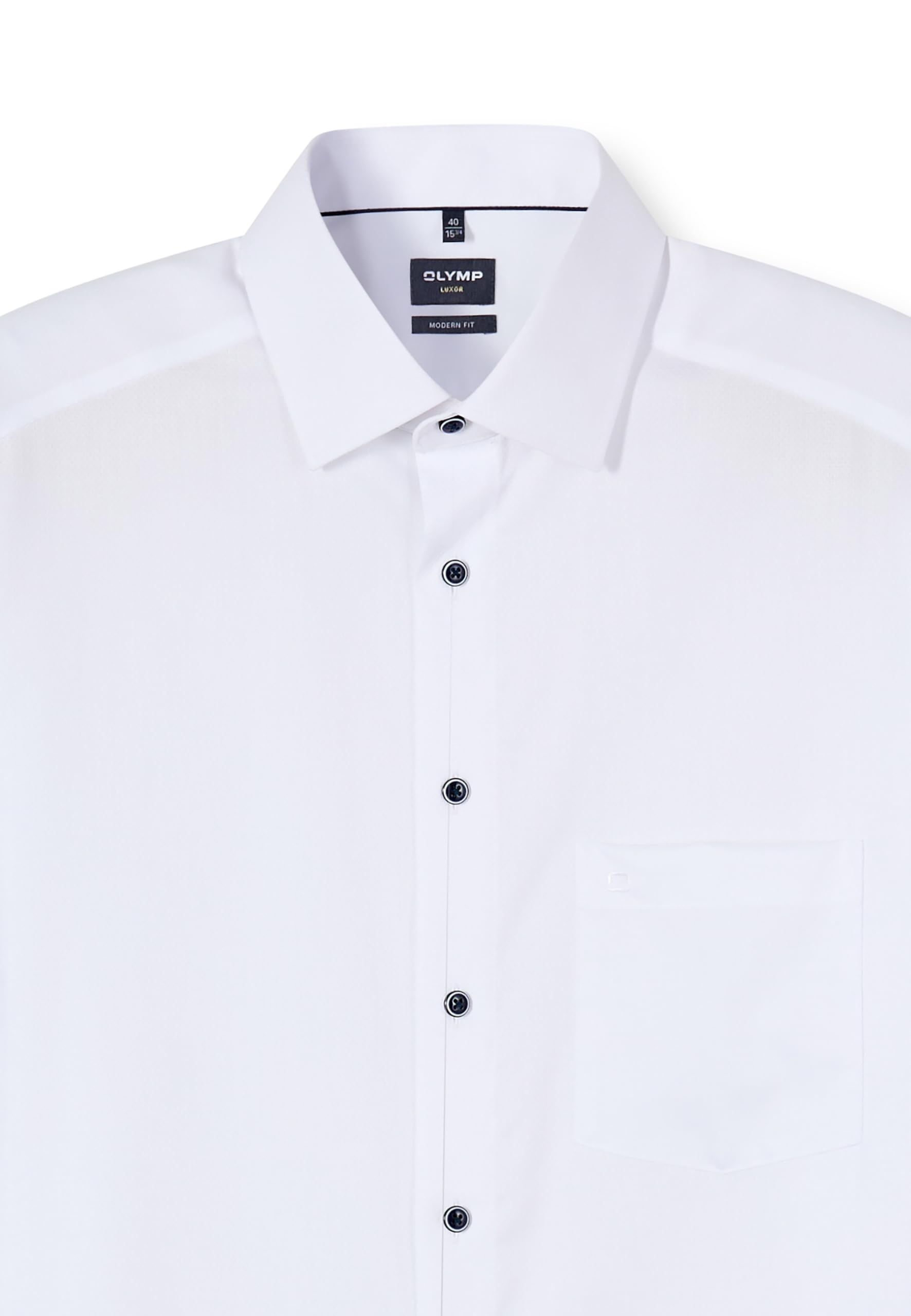 OLYMP Herren Oberhemd Langarm 120584,Einfarbig,Modern Fit 20,New Kent