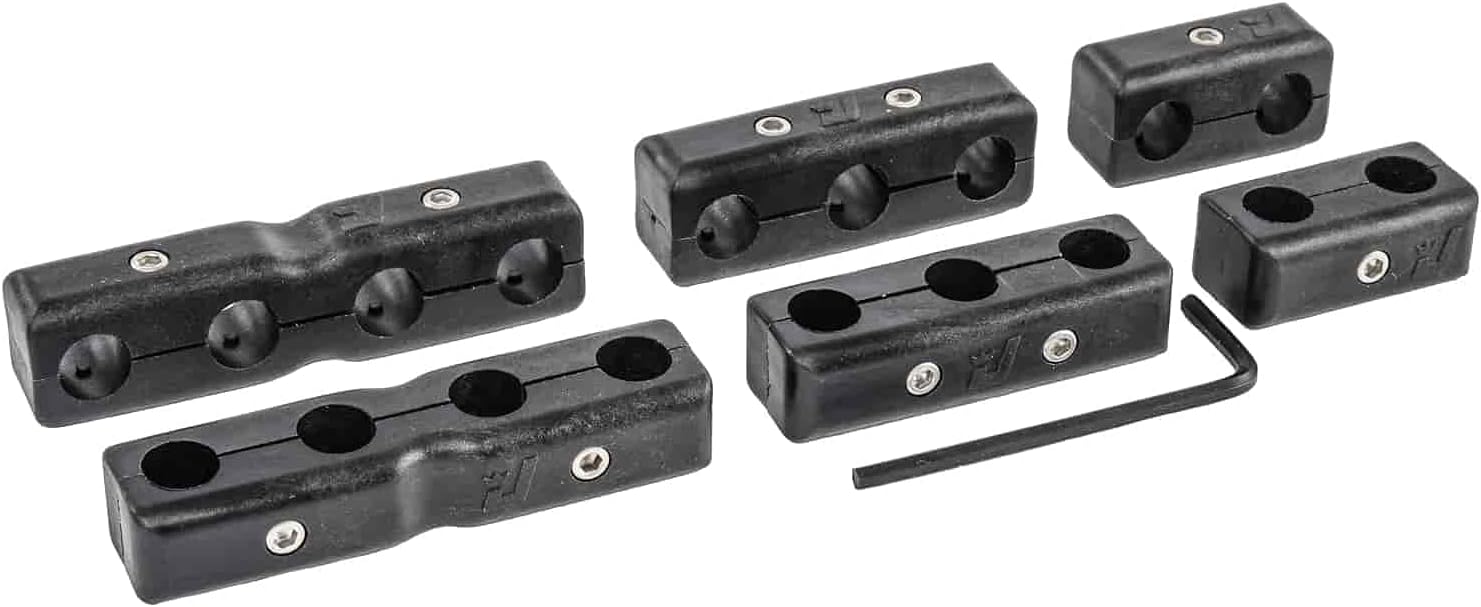 Spark Plug Wire Separators Black Fits 8mm 8.5mm Wires