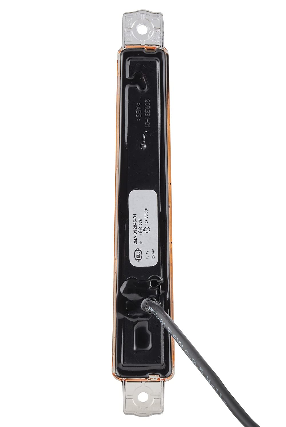 HELLA 2BA 012 846-011 Piloto intermitente - LED - 12V - montaje exterior/atornillado - Color de tulipa: transparente - Cable: 400mm - Conector: extremos de cable abiertos - delante - Cant.: 1