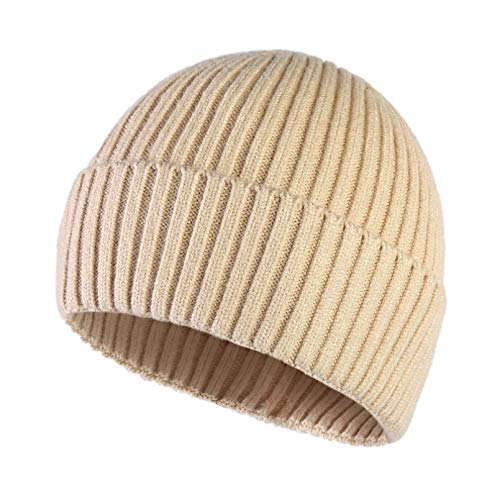 Bonnet tricoté unisexe au style skullcap classique et élastique