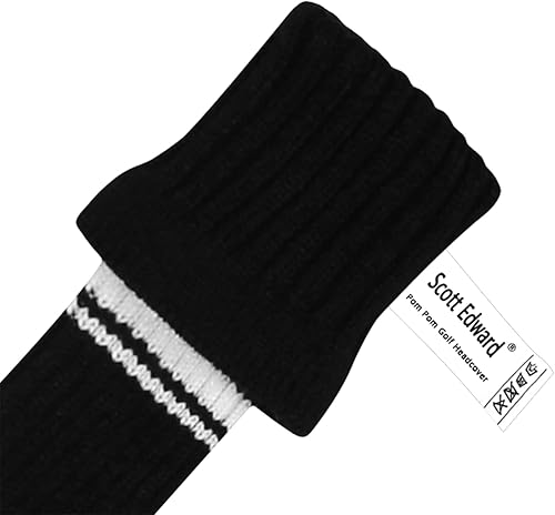 Miniatura 6 de Scott Edward Juego de 3 fundas tejidas para cabezas de golf para madera, se adaptan bien al conductor (460 cc) de madera de calle e híbrida (UT), el