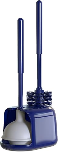 Utopia Home Paquete de 1 émbolo de inodoro, juego de escobilla y émbolo de inodoro resistente para baño, émbolo y cepillo de inodoro con soporte