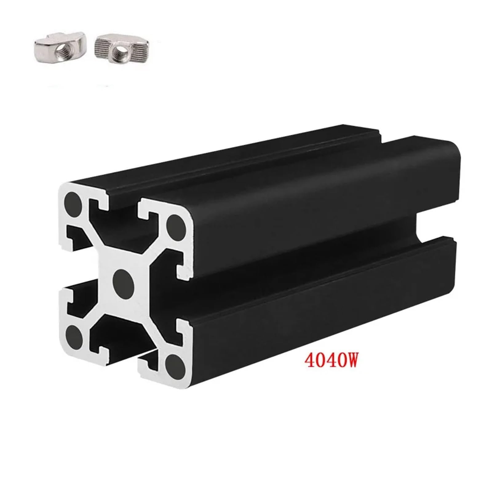 Aluminium 4040W T-Nut-Strangpressrahmen | For CNC-3D-Drucker, Lasergravierer, Kamera-Schiebemöbel: Aluminium 4040 W T-Nut-Rahmen(550mm)