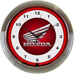 Honda Chrome Double Ring Neon Wall Clocks product image