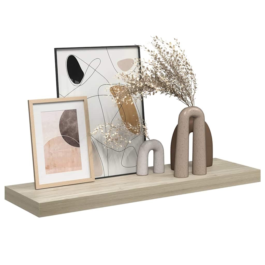 Estantería flotante (80 x 23,5 x 3,8 cm, tablero de fibra de densidad media