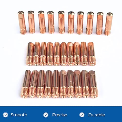 Image of Mig Welder Tips 30-Pack Welding Tips .030 inch 0.8mm Contact Tip for Mig Welding Gun Welding Torch MIG Gun Replacement,Welding Accessories, Copper (.030 inch)