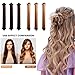 Rukebu 3PCS Heatless Hair Curler, Flexi Rod, For All Hair Types, Includes Brown, Black, Pink, Easy to Use, No Heat Curls, Overnight Curls, For Long Medium Hair