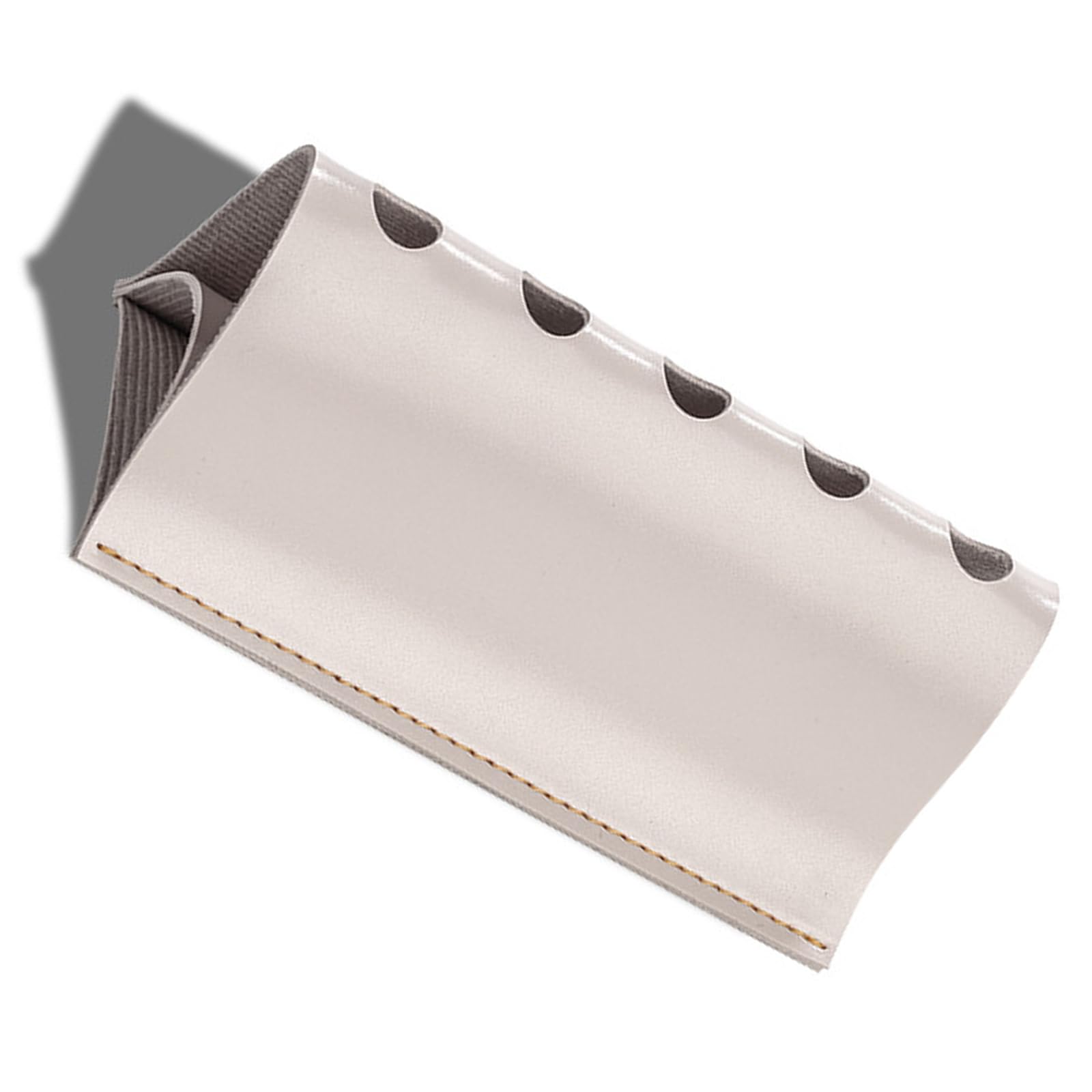 Nucelit Sophisticated Triangular PU Leather Desktop Organizers for Pen Markers Stationery Fit Any Workspaces Leather Pen Holders