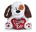 Burton & Burton Personalized Valentine's Day Sitting I Love You Puppy with Heart Plush Stuffed Animal Toy for Boys or Girls with Custom Name - 9 Inches