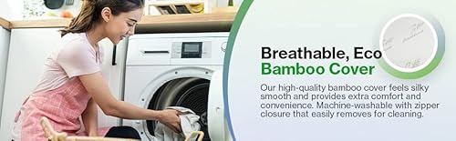 Intevision Memory Foam Knee Pillow For Side Sleepers, Body Positioner Pillow, Leg Spacer Pillow With Bamboo Cover #TOP5