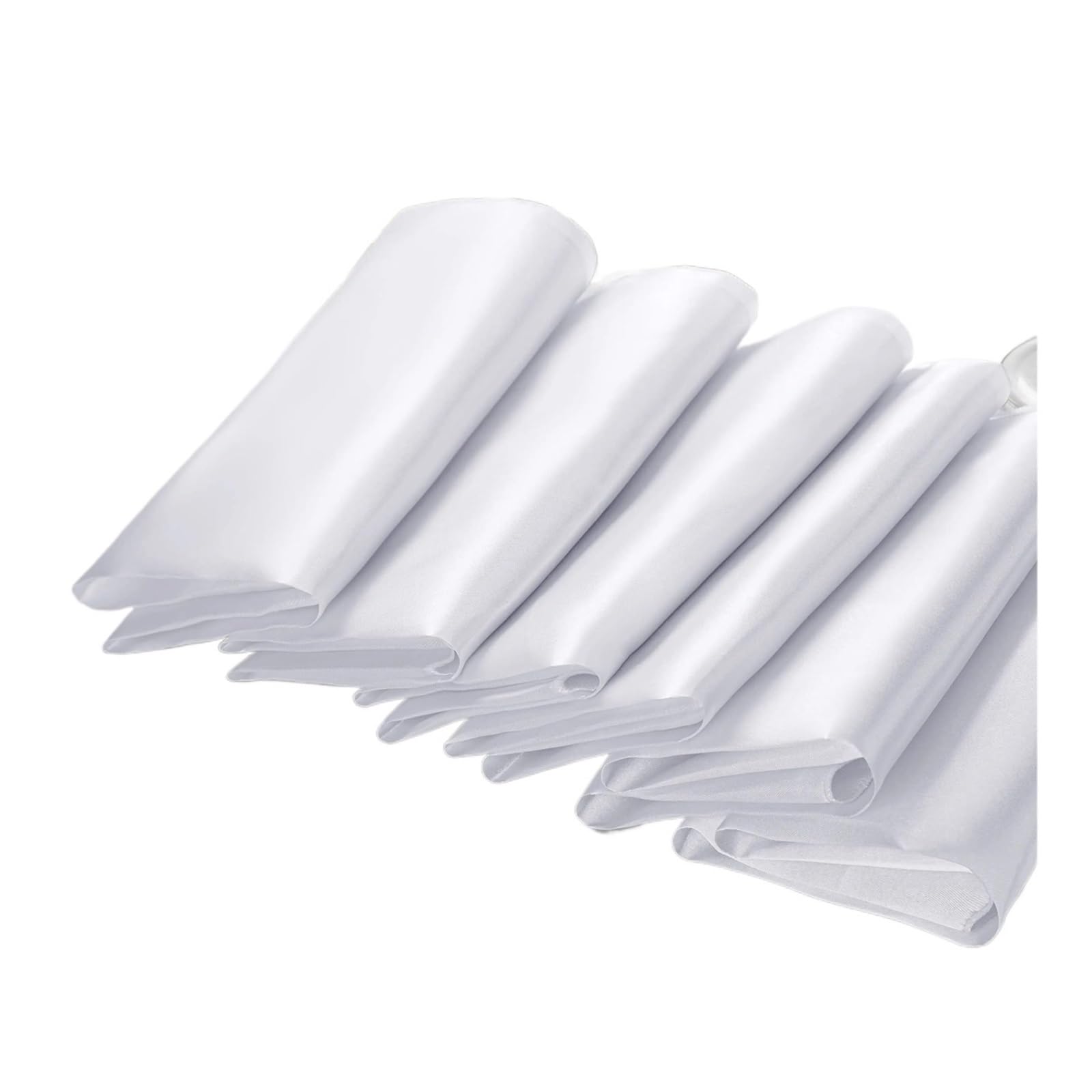 50PCS Satin Napkins 30X30CM Soft Dinner Square For Party Wedding Decoration Banquets