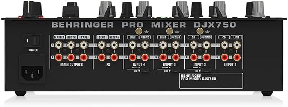 Behringer PRO MIXER DJX750 Professional 5-Channel DJ Mixer with Advanced Digital Effects and BPM Counter