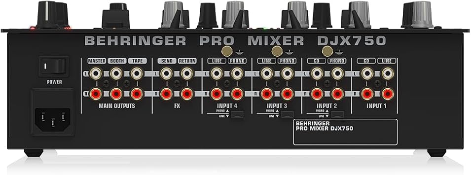 Behringer PRO MIXER DJX750 Professional 5-Channel DJ Mixer with Advanced Digital Effects and BPM Counter