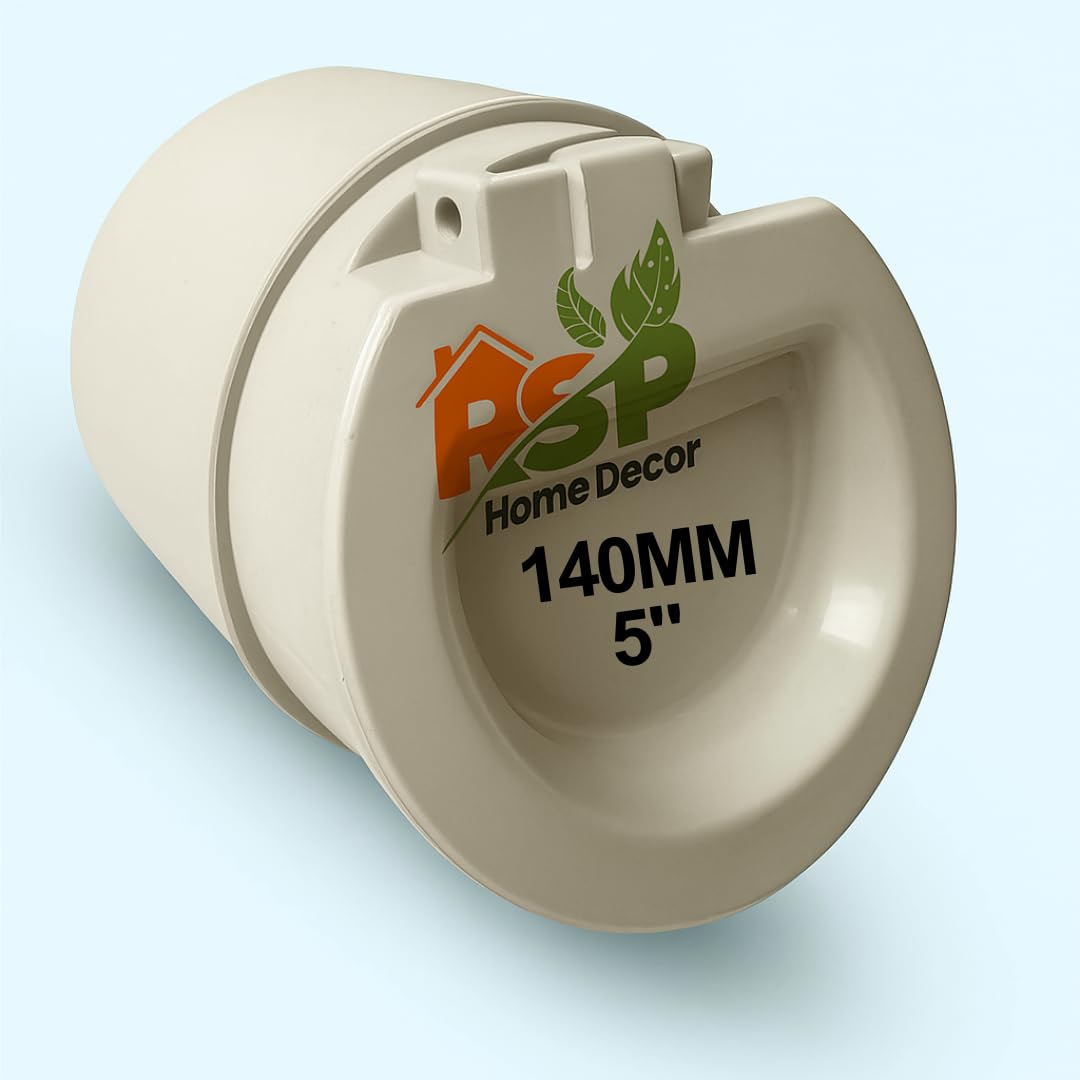 NRV PVC Flip Valve, White Drain Pipe Fitting, Cap for preventing or no Entry Rats, Insects. etc Rat protection for home pipe (SIZE 5")-picture-35