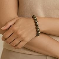 Vista 899 de Amazing Gemstone Pulsera de cristal para mujeres y hombres, pulsera de cristal curativo de protección, pulsera elástica con cuentas de piedras