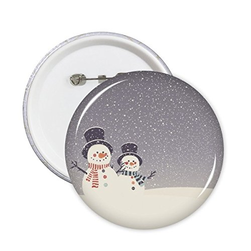 Bouton bonhomme de neige souvenir de Noël à offrir en lot