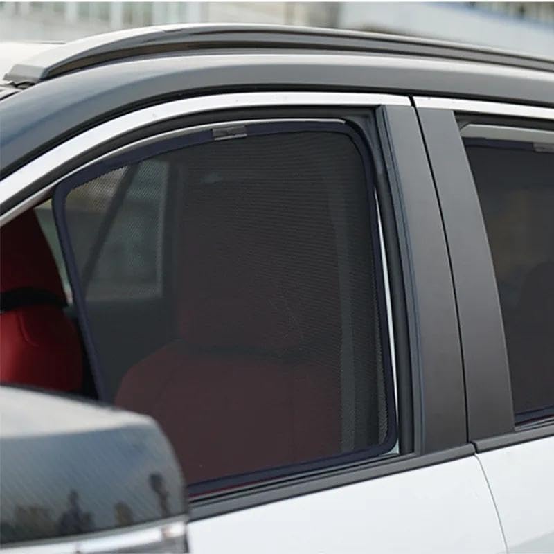 Pack De 4 Mosquiteras Parasol Para Ventanas Laterales De Audi Q3 8U (2011-2018), Protección Solar Y Contra Insectos, Fáciles De Instalar