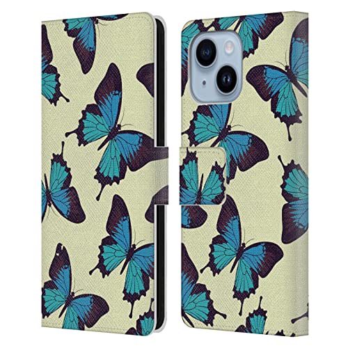 Étui portefeuille cuir Apple iPhone 14 Plus Head Case Designs contre rayures et chocs