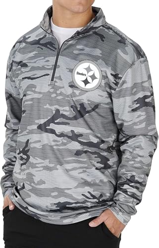 Image of Zubaz NFL Men's Lines Poly Fleece Jacket